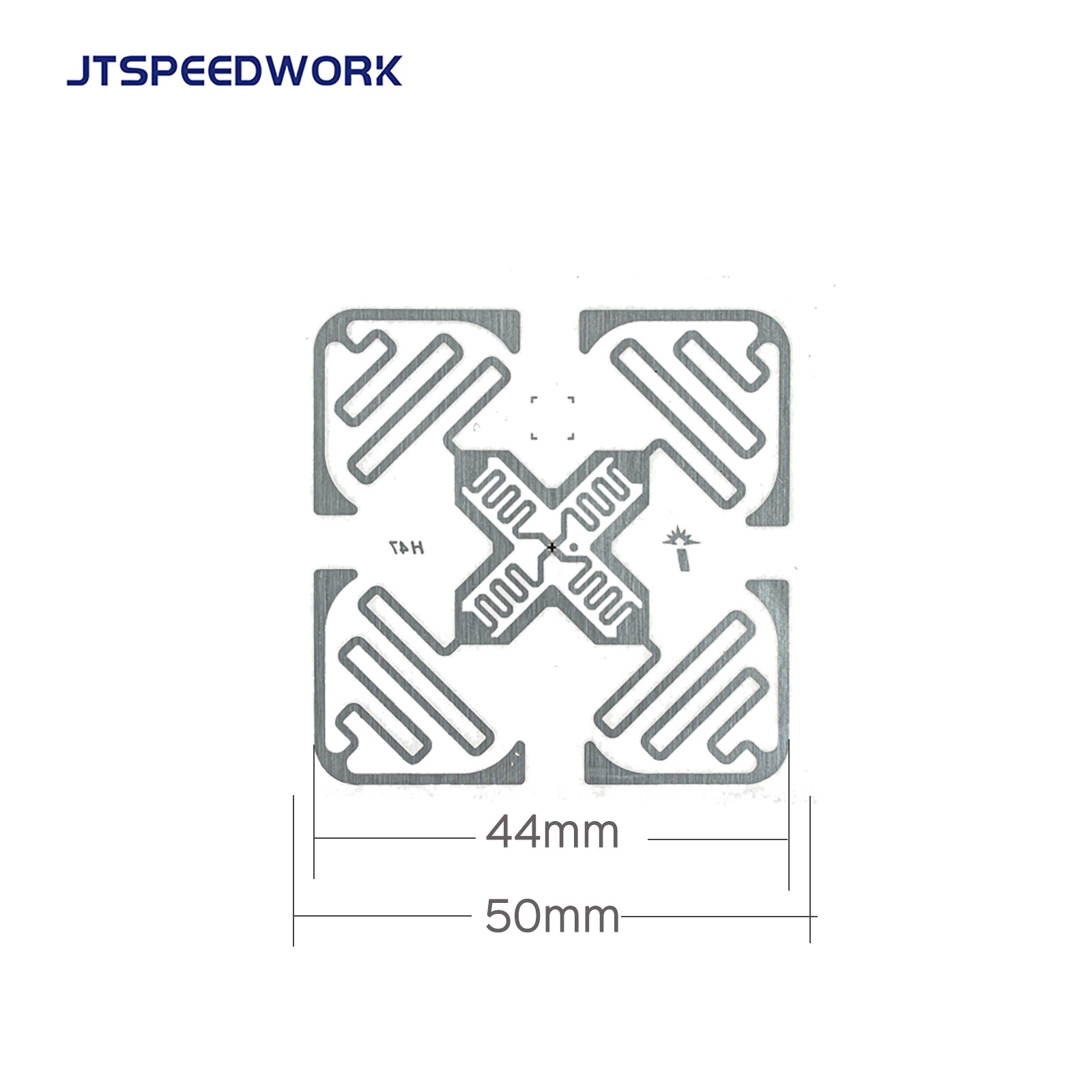 JT-IH47 50*50mm UHF RFID 860-960MHz UCODE 9 Sticker Label Tag
