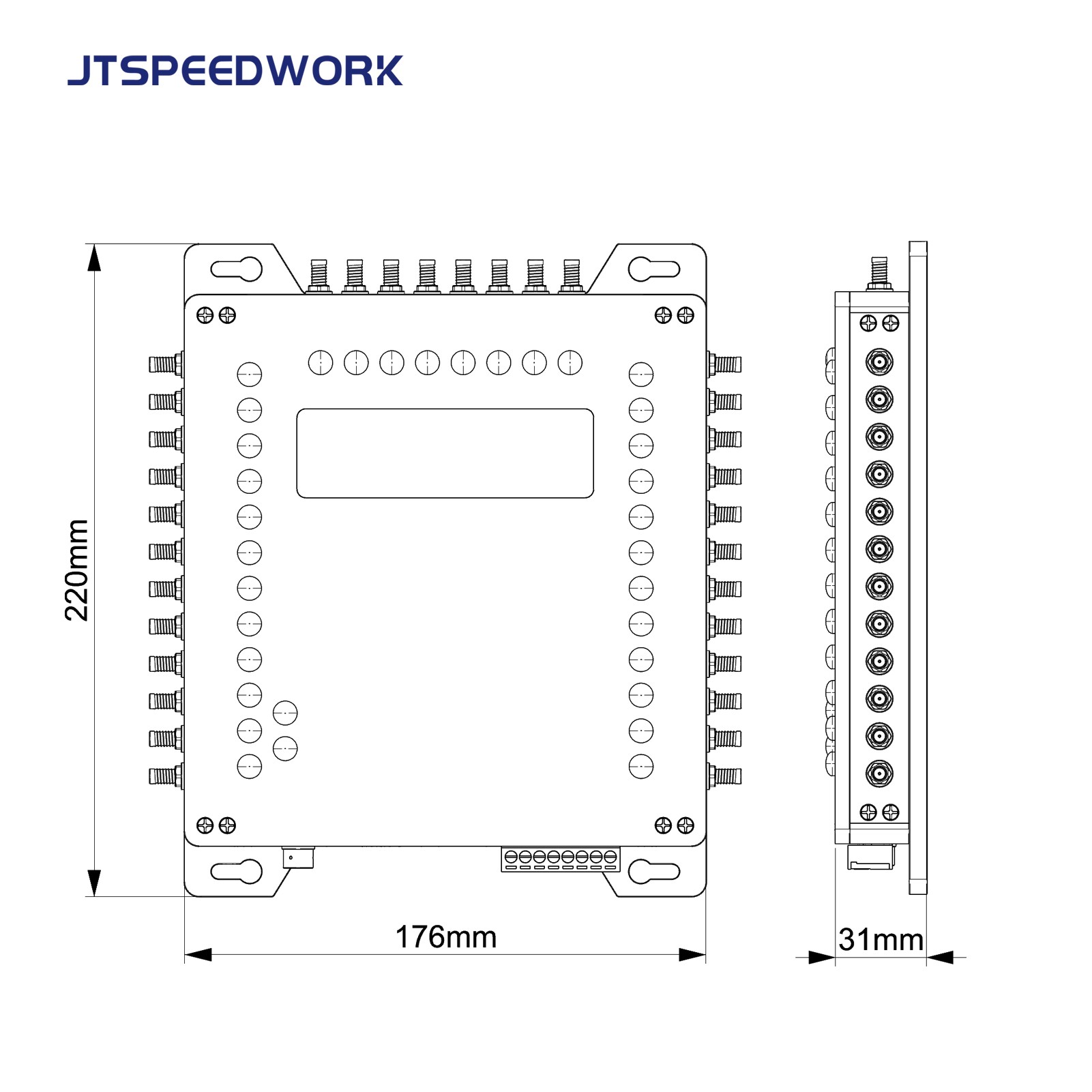 JT-932 32-Port UHF RFID Fixed Reader Impinj R2000 High Sensitivity ISO18000-6C