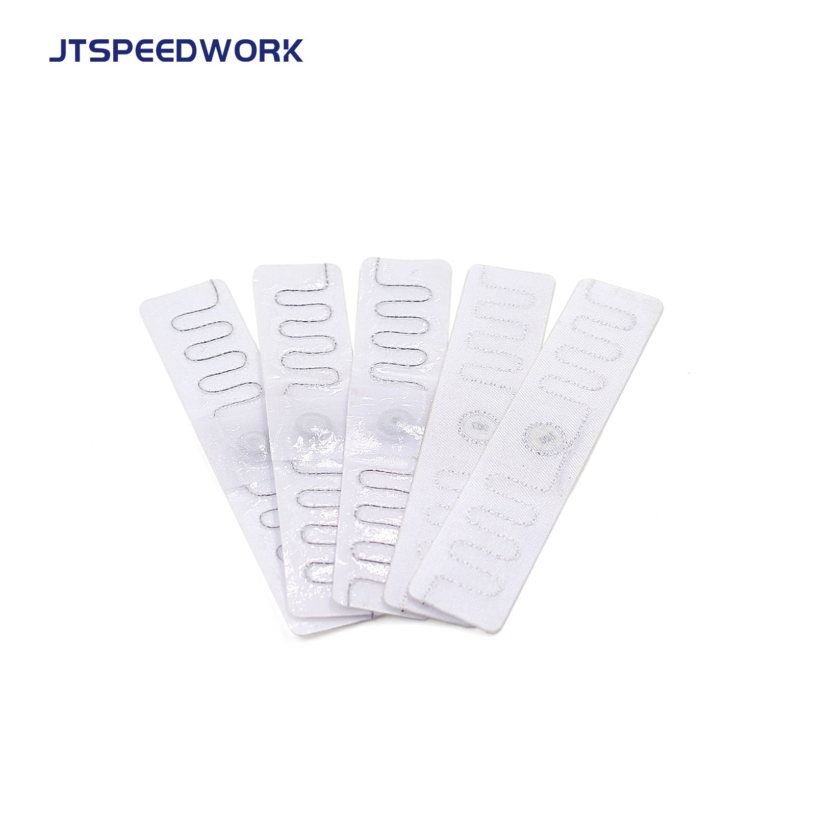 JT-F7515 902-928Mhz UHF Fabric Washable RFID ClothTag 75x15MM