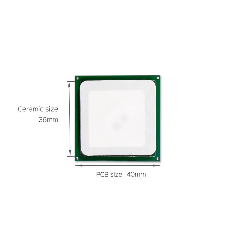 JT-T0036 3dBi UHF RFID Ceramic Antenna 36*36mm 865-868/902-928MHz RHCP For PDA